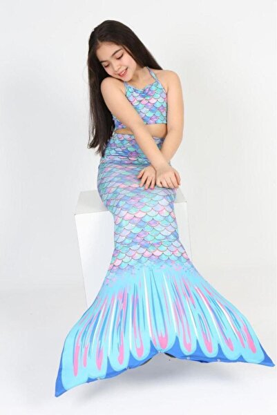 Liyavera Girls' Mermaid Costume - Girls' Mermaid Dress and Girls' Swimsuit
