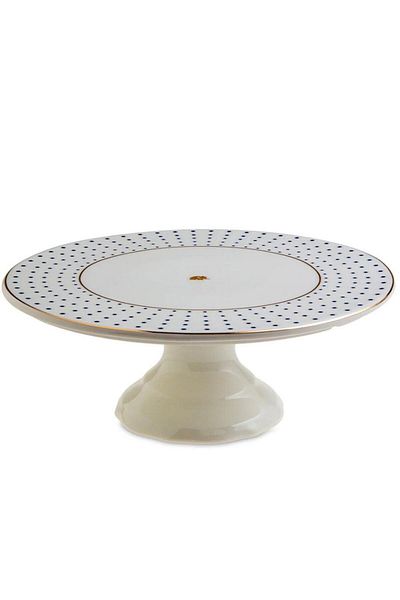 Jumbo Navy Footed Cake Stand 25 cm Modern Single Size