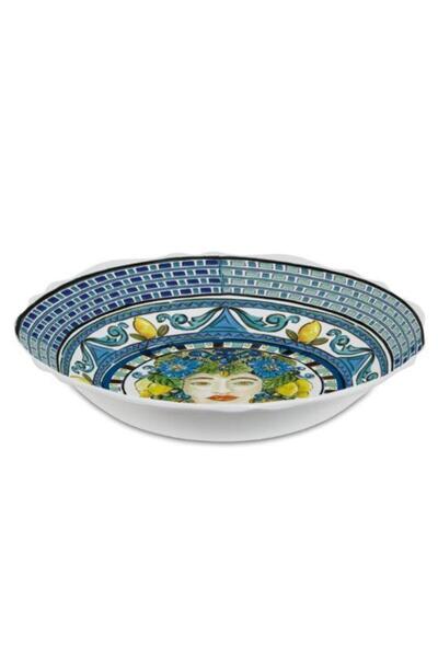 Baci Milano Sicilian Salad Bowl 33.5 cm Blue 000001000161384001