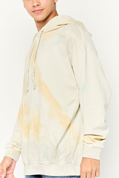 Diesel Men Hooded Tie Dye Sweatshirts, Light Grey