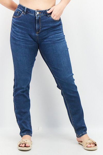 Esprit Women Slim Fit Dark Wash Stretchable Denim, Navy