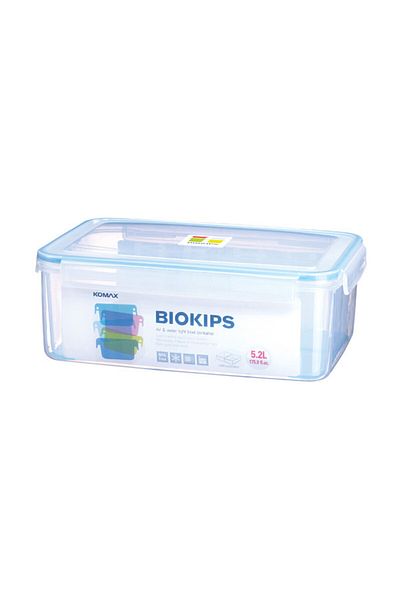 komax Rectangular Korean Divider Plastic Container. Capacity 5200 ml