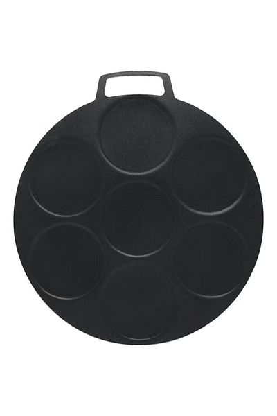 Trust Pro Non Stick Ultra Thick Crepe Pan , 7 Mini Crepe Maker, 45 cm, Brown
