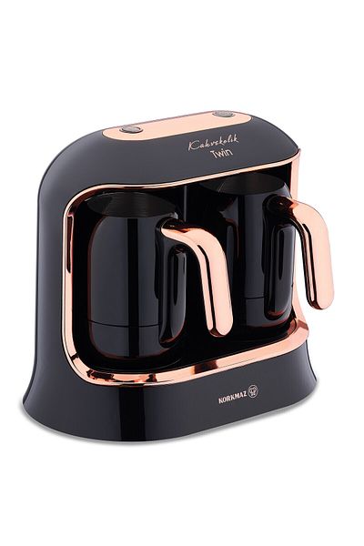 KORKMAZ Deluxe Automatic Coffee Maker 800W Black/Gold