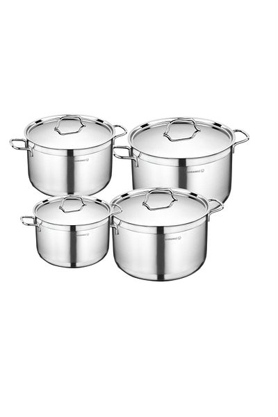KORKMAZ Alfa Stainless Steel cookware set, 8 pieces