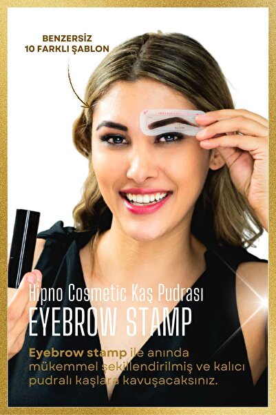 hıpno cosmetıc Takma Kirpik Seti & Koyu Kahve Kaş Pudrası