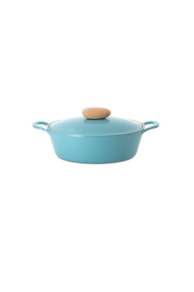 NEOFLAM Korean pots low, Retro, Blue, 22 cm