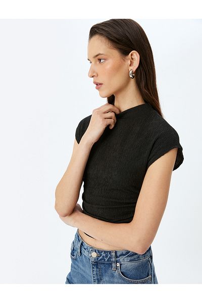 Koton Black Crop T-shirt