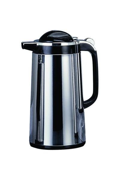 SAFA ترمس إضافي من الفولاذ المقاوم للصدأ سعة 1.3 لتر، أسود