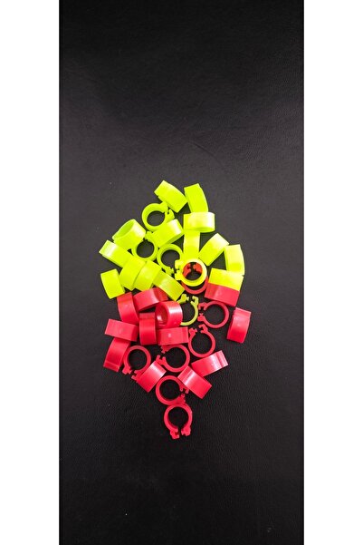 Storm 20 Adet Sarı 20 Kırmızı Renk Çıtçıtlı Güvercin Bilezik