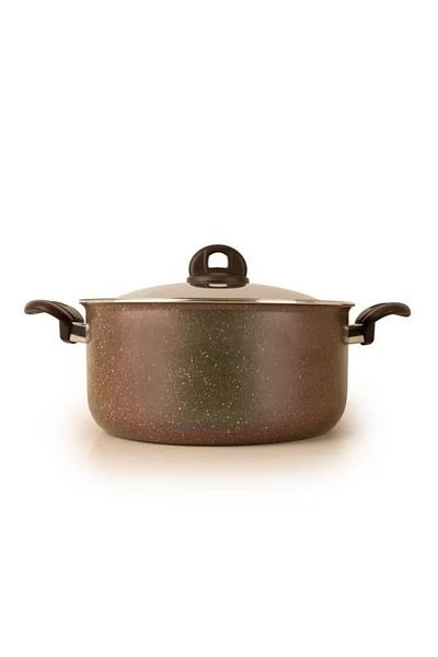 Trueval Aluminum Non Stick Cookware Set of 9 Pcs Brown T1040