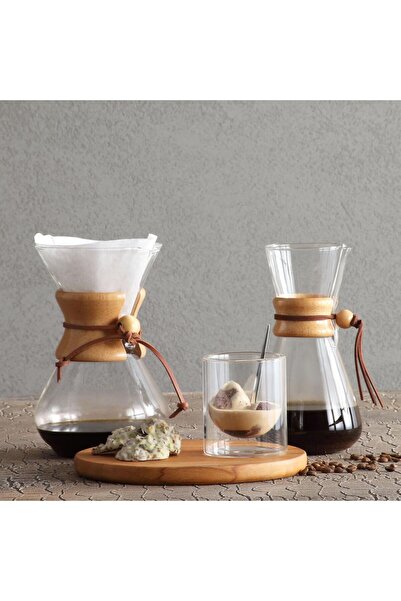 Jumbo GLORY 850 ML AHŞAP APARATLI CAM KAHVE DEMLEME APARATI 500.01.01.6786