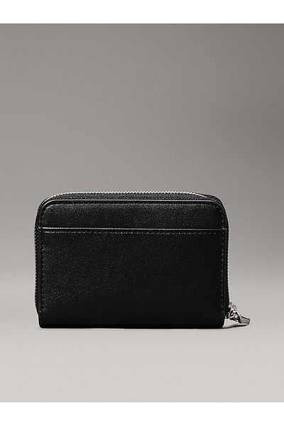 Calvin Klein Дамски черен портфейл с лого с цип