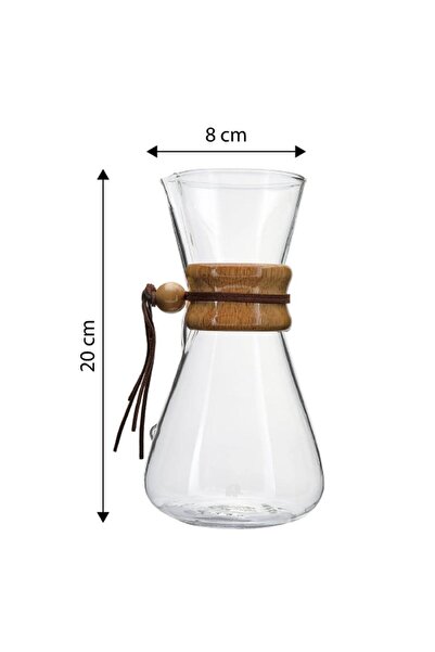 Jumbo GLORY 850 ML AHŞAP APARATLI CAM KAHVE DEMLEME APARATI 500.01.01.6786