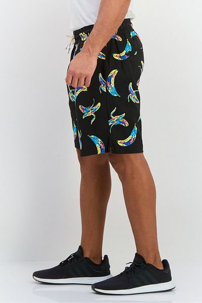 Sovereign Code Men Allover Printed Basic Shorts, Brown