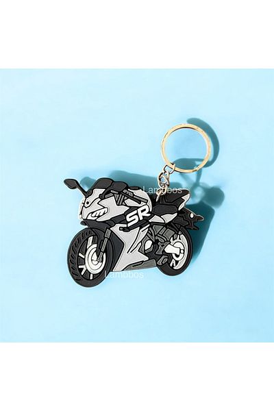 Lambbos Cf Moto 250Sr Nardo Gray Motorcycle Keychain Special Series