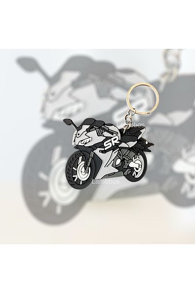 Lambbos Cf Moto 250Sr Nardo Gray Motorcycle Keychain Special Series