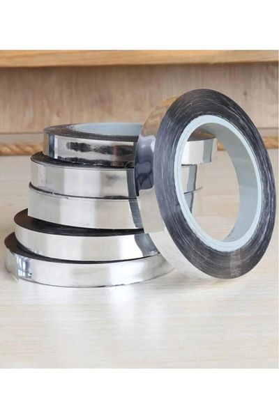 Bkmc Shiny Metallized Silver Silver Raffia 25 Meters - Balloon Lanyard and Gift Wrap Decoration Strip