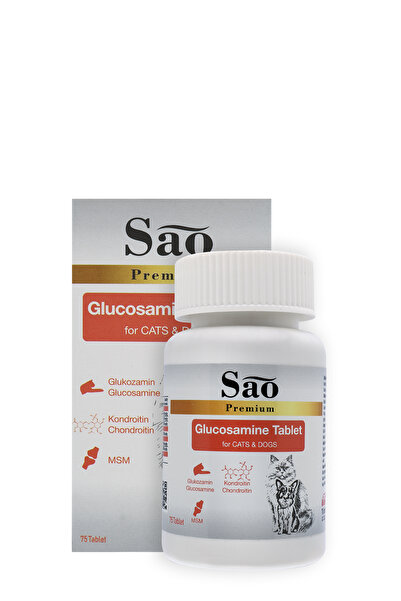 Sao Premium Glukozamin Kedi Ve Köpek Eklem Sağlığı Güçlendirici Tablet 75 Adet