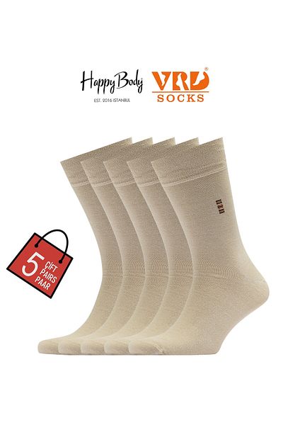 Happy Body Bamboo Men's 5-Piece Set of Meritorious Rubber Seamless Toe Caps