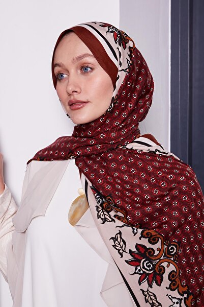 Levidor Κορυφαίο σάλι με μοτίβο κανέλας μαργαρίτας