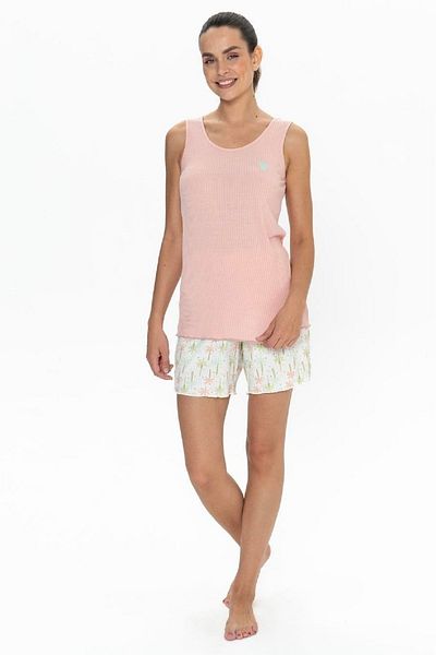 U.S. Polo Assn. Βαμβακερό, Χοντρό λουράκι, Γυναικείο, Σετ Αθλητής & Σορτς