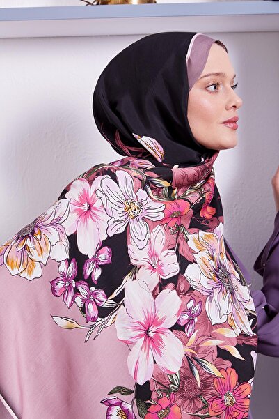 Levidor Rose Dried Edge Flower Pattern Royal Shawl