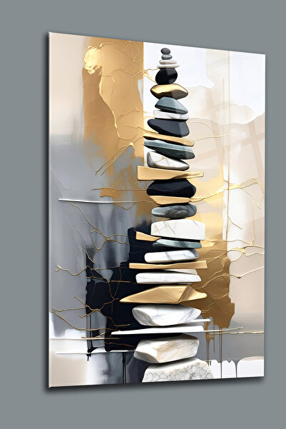 glassartdesign Model de marmură Pietre Prețioase Pictură pe sticlă Pictură Mo...