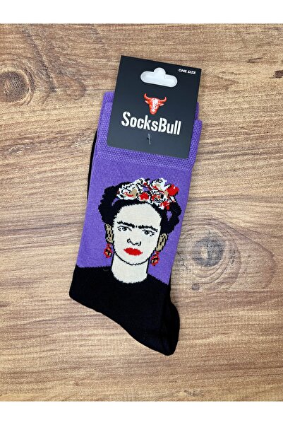 Carnaval Frida Kahlo Temalı Spor Soket Çorap 37-44 Uyumlu