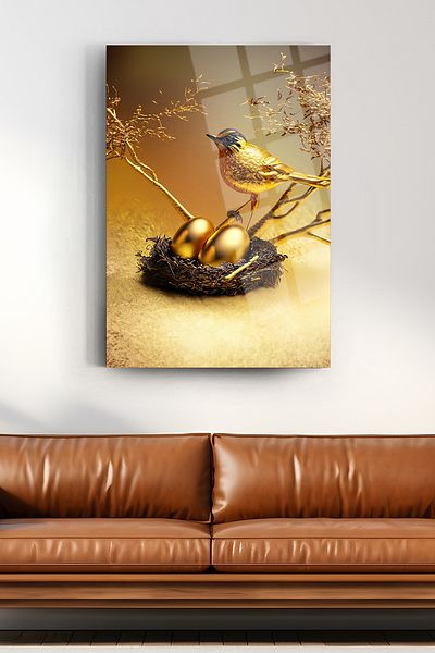 glassartdesign Ouă de Paște și pictură din sticlă de șoarece Pictură modernă Pictură de salon Pictură surrealistă