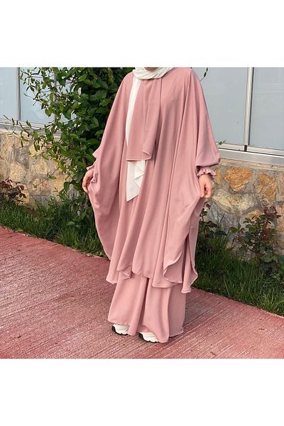 Bayram Giyim Σετ σε σκόνη ροζ
