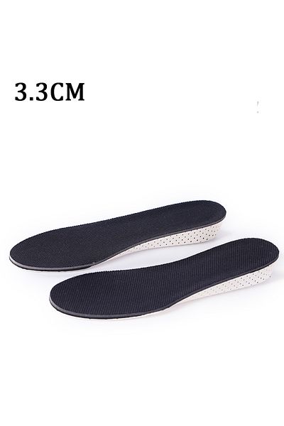 wvk Full Size 3.3cm 2pcs Eva Height Increase Insole Deodorant Breathable Memory Foam Pads Invisible Inne