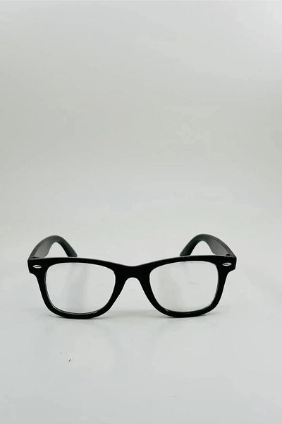 Nida Wayfarer للجنسين - نظارات كلاسيكية زرقاء لامعة مع مرشحات خفيفة متقاطعة