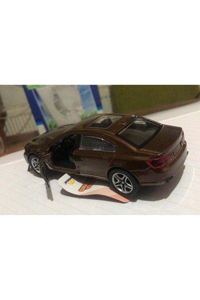 Sunman Toy Metal Model Car Flip Door 1/36 Pull Drop Coffee Bmw