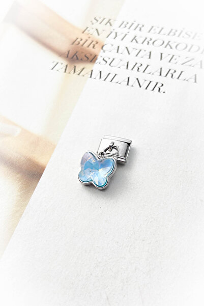 roshel Çelik Gümüş Renk İtalyan Bileklik Charm 13 Farklı Model