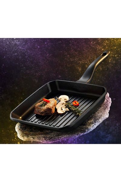 Brillant Granite Casting Fireproof Non-Stick Grilled Pan 22 Cm Grn-tv-5959 Heka