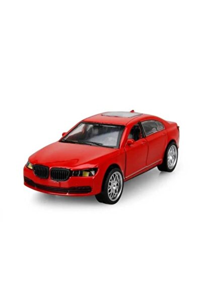 Sunman Toy Metal Model Car Flip up Door 1/36 Pull Drop Red Bmw