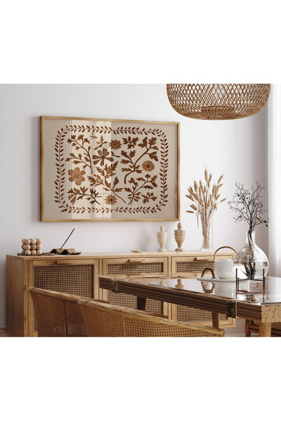 woodhomeworks Tek Bohem Tablo Salon Ofis Dekor Ttk