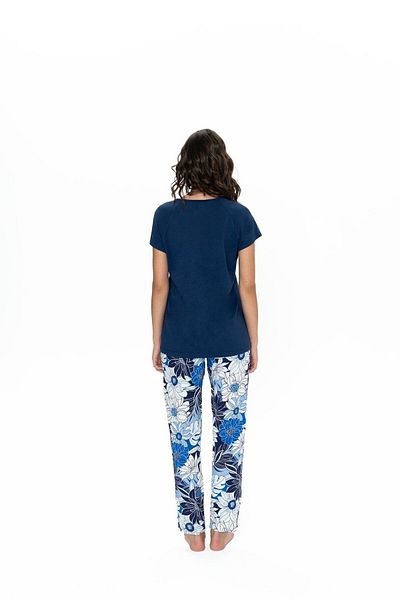 U.S. Polo Assn. Bumbac, Gât rotund, mânecă scurtă, imprimeu cu flori, set pijamale damă