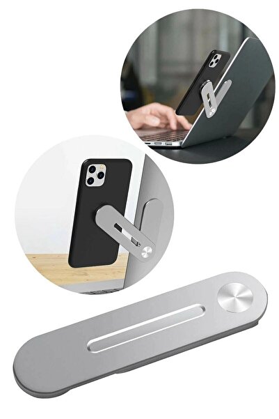 Miscase Μεταλλική ρυθμιζόμενη βάση στήριξης τηλεφώνου για φορητό υπολογιστή και οθόνη