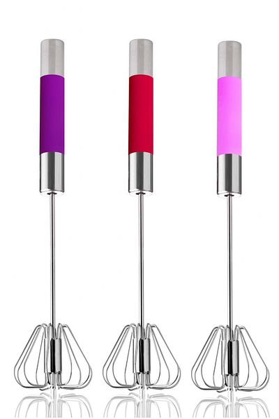 ucuzal Steel Push and Pull Automatic Colored Silicone Beater
