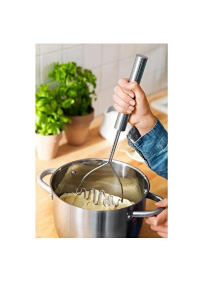 IKEA Kaliteli Dayanıklı Modern Tasarım 39 Cm Paslanmaz Çelik Patates Ezici