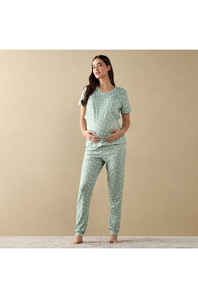 FAV All-Over Star Print Nursing T-shirt and Pyjama Set