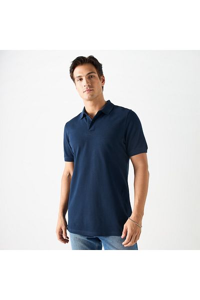 FAV Set of 3 - Polo T-shirt with Short Sleeves and Button Closure