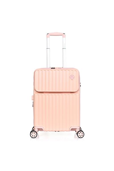 MORANO MORANO Smart Cabin Luggage Lightweight Front Pocket Hard Polycarbonate