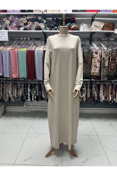 Zeynep Butik Рокля от пениран памук с дълъг ръкав Efraze - 148 см 4422 1631