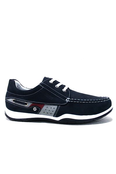 Scooter Navy Blue Marine Lace-Up Anatomical Comfort Shoes