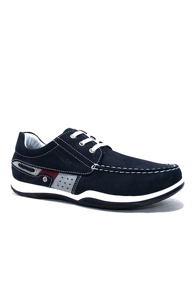 Scooter Navy Blue Marine Lace-Up Anatomical Comfort Shoes