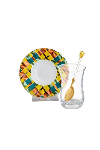 Dania Turkish Glass Tea Set 18 Piece