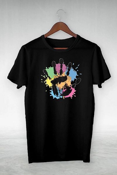Frisson Touch Hand Five Colors - Design Tshirt